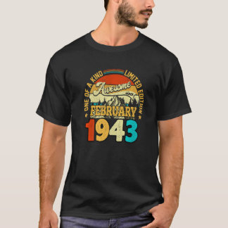80 Jahre alt Phantastisch seit Februar 1943 80. Ge T-Shirt