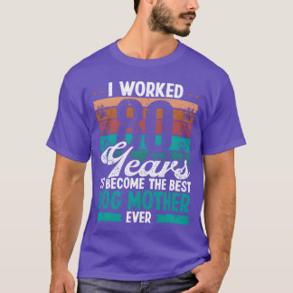 80 Jahre alte beste Hundemutter 80. Geburtstag Hun T-Shirt