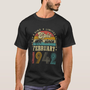 80 Jahre alte Geschenke Epic seit Februar 1942 Geb T-Shirt
