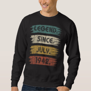 80 Jahre alte Legende seit Juli 1942 80. Geburtsta Sweatshirt
