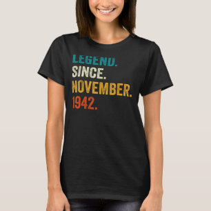 80 Jahre alte Legende seit November 1942 80. Gebur T-Shirt