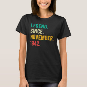 80 Jahre alte Legende seit November 1942 80. Gebur T-Shirt
