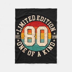 80 Jahre alte limitierte Auflage 1946 80. Fleecedecke