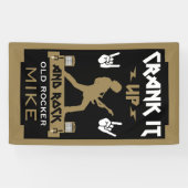 80 Jahre alte Rockers zum Geburtstag Banner (Horizontal)