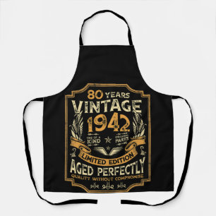 80 Jahre alte Vintage 1942 80. Geburtstag Schürze