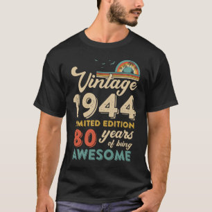 80 Jahre alte Vintage 1944 80. Geburtstag Männer F T-Shirt