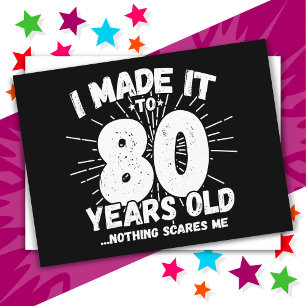 80 Jahre alter sarkastischer Meme Lustiges 80. Geb Postkarte