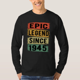 80 Jahre alter Tag 1945 Epische Legende 80. Geburt T-Shirt