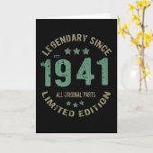 80 Jahre alter Tag Legende 80. Geburtstag Karte (Gelbe Blume)