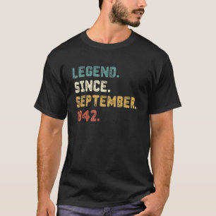 80 Jahre altes Geschenk Phantastisch seit Septembe T-Shirt