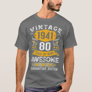 80 Jahre altes Geschenk Vintag 1941 80. Geburtstag T-Shirt