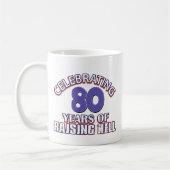 80 Jahre der anhebenden Hölle Kaffeetasse (Links)