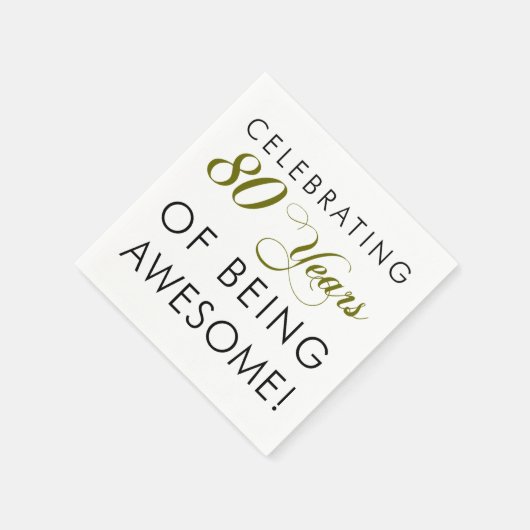 80 Jahre Phantastisch sein Serviette (Ecke)