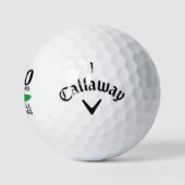 80 Jahre und immer noch schwingend sonniger 80. Ge Golfball (Logo)