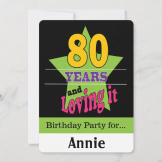80 Jahre und Liebe Einladung