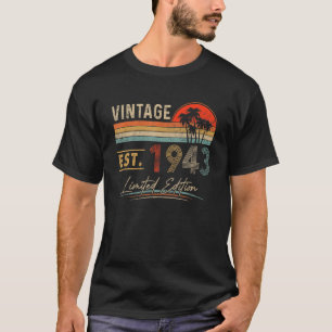 80 Jahre Vintag 1943 80. Geburtstag 1 T-Shirt