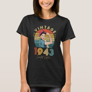 80 Jahre Vintag 1943 80. Geburtstag T-Shirt