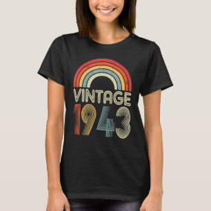 80 Jahre Vintag 1943 80. Geburtstag T-Shirt