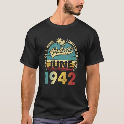 80 Jahre Vintager Juni 1942 80. T-Shirt (Vorderseite)