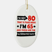 80. jährige Geburtstagsgeschenke Keramikornament (Rechts)