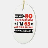 80. jährige Geburtstagsgeschenke Keramikornament (Links)