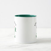80. (jeder Alter) Geburtstag Männer Monogramm Name Tasse (Zentrum)