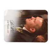 80. Male Birthday Simple Elegant Foto Magnet (Horizontal)