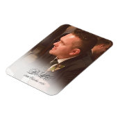 80. Male Birthday Simple Elegant Foto Magnet (Linke Seite)