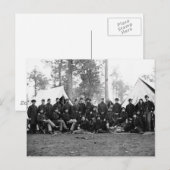 80. New Yorker Infanterie: 1863 Postkarte (Vorne/Hinten)