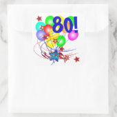 80! oder jedes Alter Geburtstagsballons Aufkleber (Tasche)