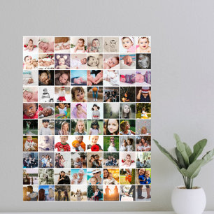 80 personalisierte Fotocollage Poster