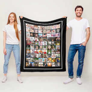 80 Personalisierte Fotovorlage Fleecedecke