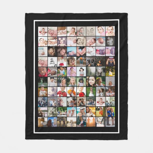80 Personalisierte Fotovorlage Fleecedecke (Vorderseite)