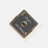 80. Poker Spielkarte Casino Serviette (Ecke)