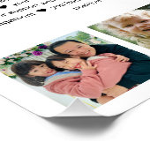 80 Reasons We Love You Birthday Photo Collage Poster (Ecke)