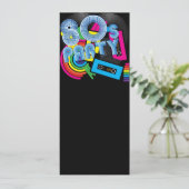 80 Retro-Party Einladung (Stehend Vorderseite)