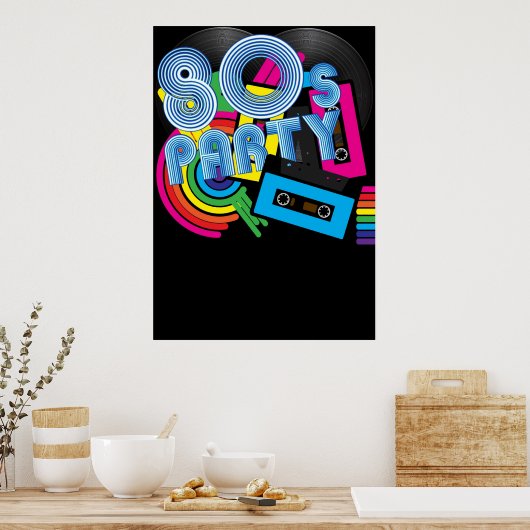 80 Retro-Party Poster (Küche)