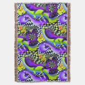 80 s Art Deco Geometrisches Muster Decke (Vorderseite Vertikal)