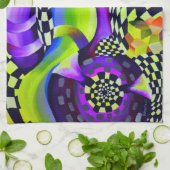 80 s Art Deco Geometrisches Muster Handtuch (Gefaltet)