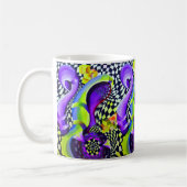 80 s Art Deco Geometrisches Muster Kaffeetasse (Links)