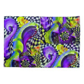 80 s Art Deco Geometrisches Muster Kissenbezug (Rückseite)