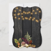 80 sagenhafte Jahre rustikale Ernte Herbst Geburts Einladung (Rückseite)