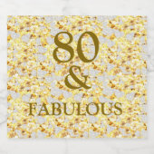 80. SCHAUMWEINETIKETT (Einzelnes Label)