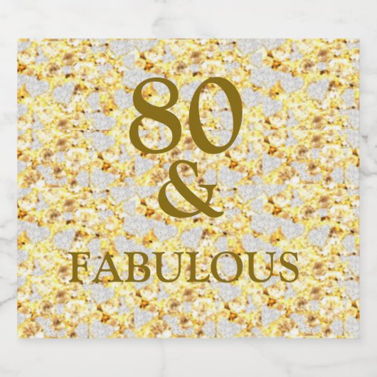 80. SCHAUMWEINETIKETT (Einzelnes Label)