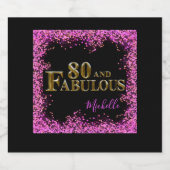 80. SCHAUMWEINETIKETT (Einzelnes Label)