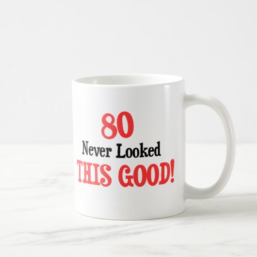80 schaute nie gutes dieses kaffeetasse (Rechts)