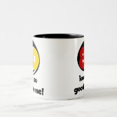 80 sieht mir so gut aus wie T - Shirt und Geschenk Zweifarbige Tasse (Mittel)