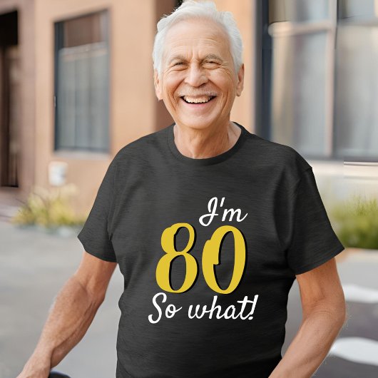 80 so, was Funny Inspirational Zitat 80. Geburtsta Tri-Blend Shirt