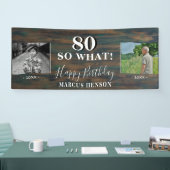 80 So was rustikales altes neues Foto 80. Geburtst Banner (Messe)