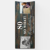 80 So was rustikales altes neues Foto 80. Geburtst Banner (Vertikal)